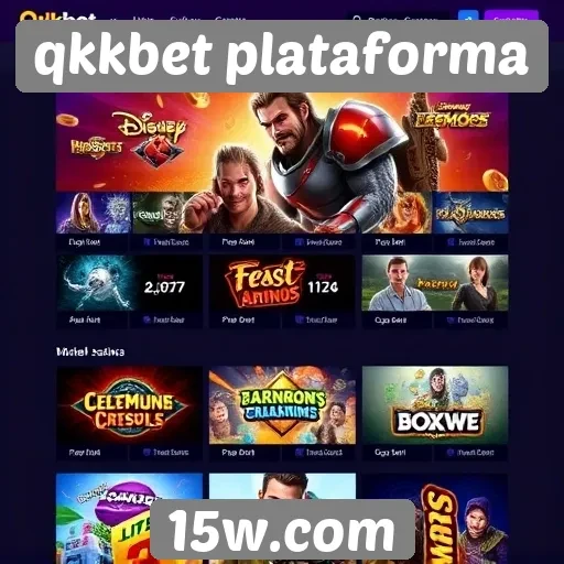 Variedade de jogos disponíveis na qkkbet